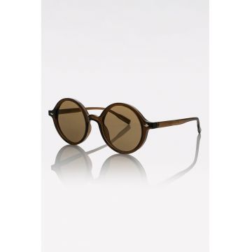 Ochelari de soare rotunzi unisex cu lentile uni