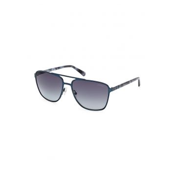 Ochelari de soare aviator rotunzi cu lentile in degrade