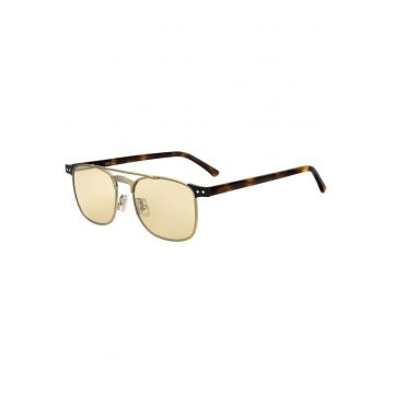 Ochelari de soare barbati  lentile maro - rame aurii - dimensiuni 54x18x155mm - set cu etui original si stergator.