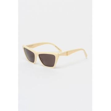 Ochelari de soare cat-eye - Alb fildes