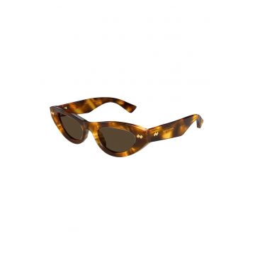 Ochelari de soare cat-eye cu aspect tortoise
