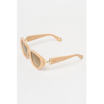 Ochelari de soare cat-eye cu lentile degrade - Bej