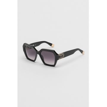 Ochelari de soare hexagonali cu lentile in degrade