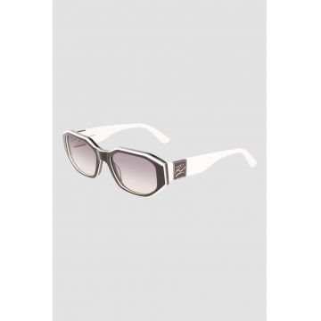 Ochelari de soare hexagonali cu logo pe brate