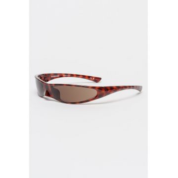 Ochelari de soare unisex cu model wrap - Rosu