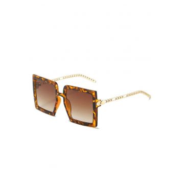 Ochelari de soare - aurii - animal print - Heda C6 -