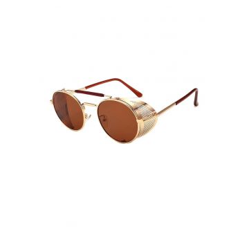 Ochelari de soare - aurii - rotunzi - aviator - Iana C7 -