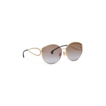 Ochelari de soare dama -  62 - zloty - plastic