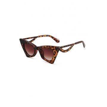 Ochelari de soare - maro - animal print - cat-eye - Herta C7 -