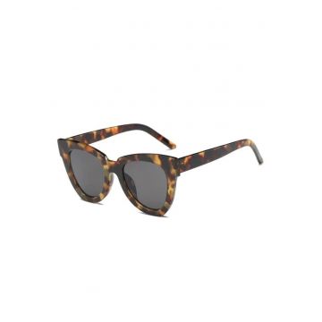 Ochelari de soare - maro - animal print - cat-eye - Hope C7 -