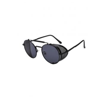 Ochelari de soare - negri - rotunzi - aviator - Ida C7 -