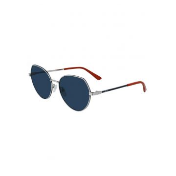 Ochelari de soare rotunzi cu elemente metalice