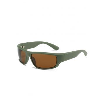 Ochelari de soare - verzi - stil wrap - Ashley C1