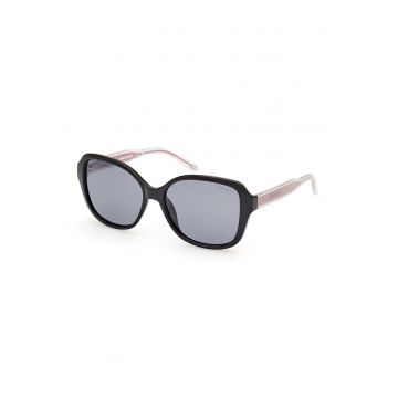 Ochelari de soare butterfly polarizati - Negru/Maro nisip