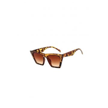 Ochelari de soare - maro - cat-eye - animal print - Salik C1