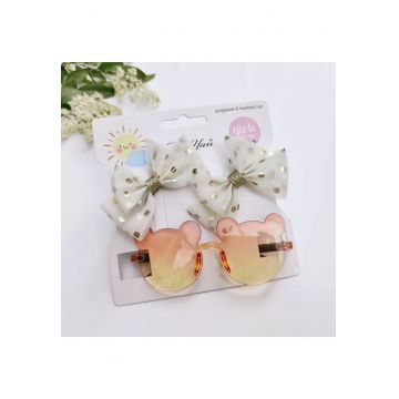 Set clame si ochelari de soare  Model AL 17262 Mouse - Fete - Multicolor - Multicolor