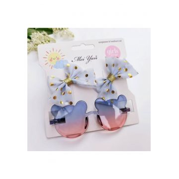 Set clame si ochelari de soare  Model AL 17279 Mouse - Fete - Multicolor - Multicolor