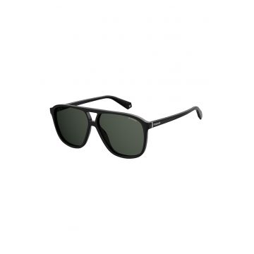 Ochelari de soare aviator unisex cu lentile polarizate - Negru -