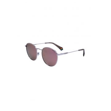 Ochelari de soare rotunzi unisex cu lentile polarizate - Lila