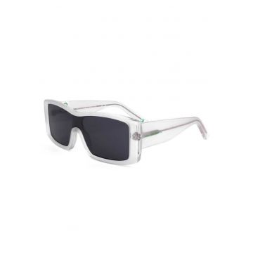 Ochelari de soare unisex Benetton BE5026 - transparent - lentile gri cat.3 - dimensiune 126mm - set cu husa originala