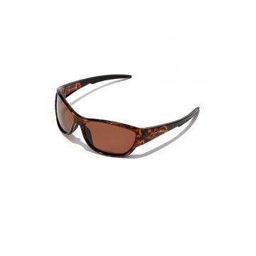 Ochelari de soare wrap unisex cu lentile polarizate - Maro inchis