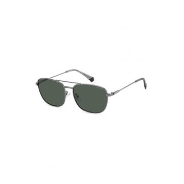 Ochelari de soare aviator cu lentile polarizate - Argintiu inchis