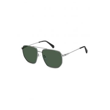 Ochelari de soare aviator cu lentile polarizate - Argintiu inchis