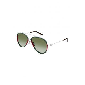 Ochelari de soare aviator - Rosu/Verde