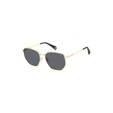 Ochelari de soare aviator unisex cu lentile polarizate - Auriu - Negru