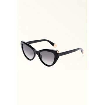 Ochelari de soare cat-eye cu lentile degrade - Auriu/Negru