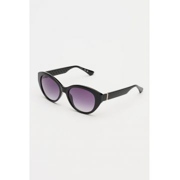 Ochelari de soare cat-eye cu lentile in degrade - Negru