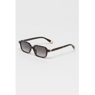 Ochelari de soare dreptunghiulari cu lentile in degrade - Maro