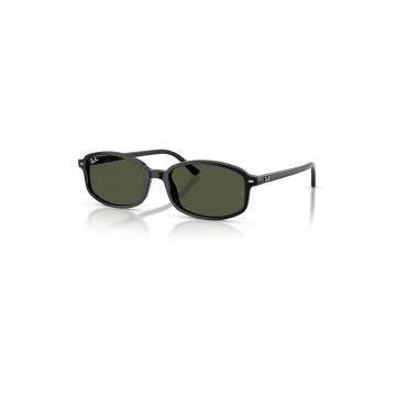 Ochelari de soare dreptunghiulari unisex - Negru