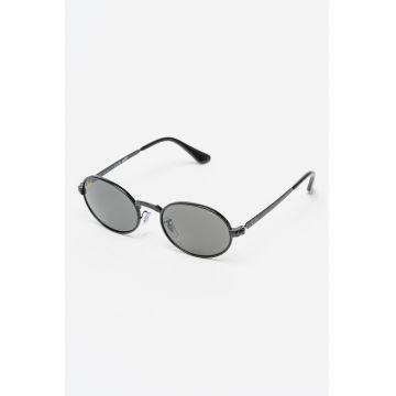Ochelari de soare ovali unisex cu logo A$AP ROCKY - Negru