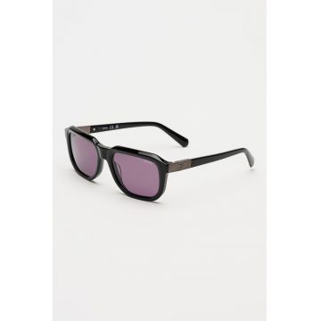 Ochelari de soare patrati cu logo discret - Negru
