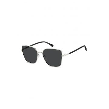 Ochelari de soare patrati - Negru/Argintiu