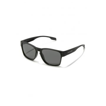 Ochelari de soare patrati unisex cu lentile polarizate - Negru