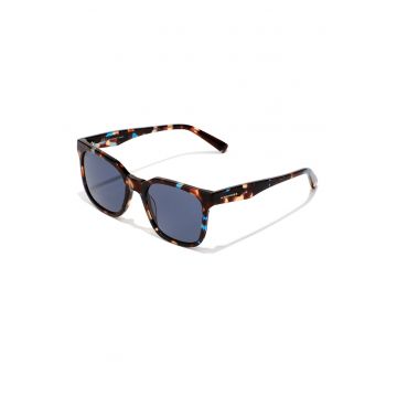 Ochelari de soare patrati unisex - Maro/Albastru