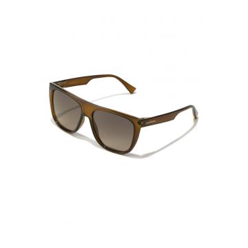 Ochelari de soare patrati unisex - Maro