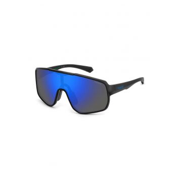 Ochelari de soare polarizati cu detalii logo - Negru/Albastru