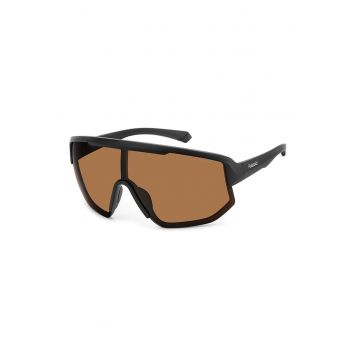 Ochelari de soare shield unisex cu lentile polarizate - Negru
