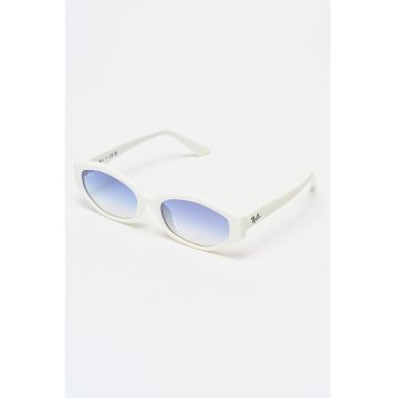 Ochelari de soare unisex cu logo - Alb