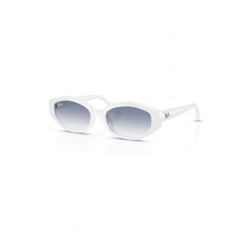 Ochelari de soare unisex cu logo - Alb