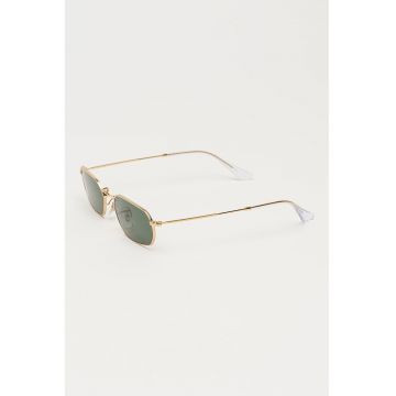 Ochelari de soare unisex cu logo discret - Auriu