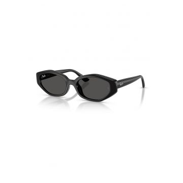 Ochelari de soare unisex cu logo - Negru