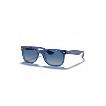 Ochelari de soare wayfarer cu logo discret - Albastru