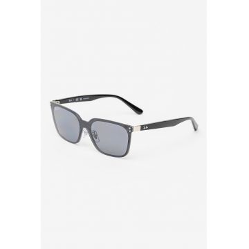 Ochelari de soare wayfarer - Negru/Argintiu