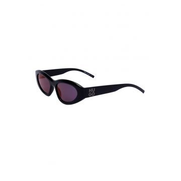 Ochelari de soare wrap cu model unisex si logo
