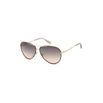 Ochelari de soare aviator cu lentile in degrade - Auriu/Bronz