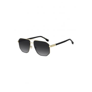 Ochelari de soare aviator cu lentile in degrade - Auriu/Negru